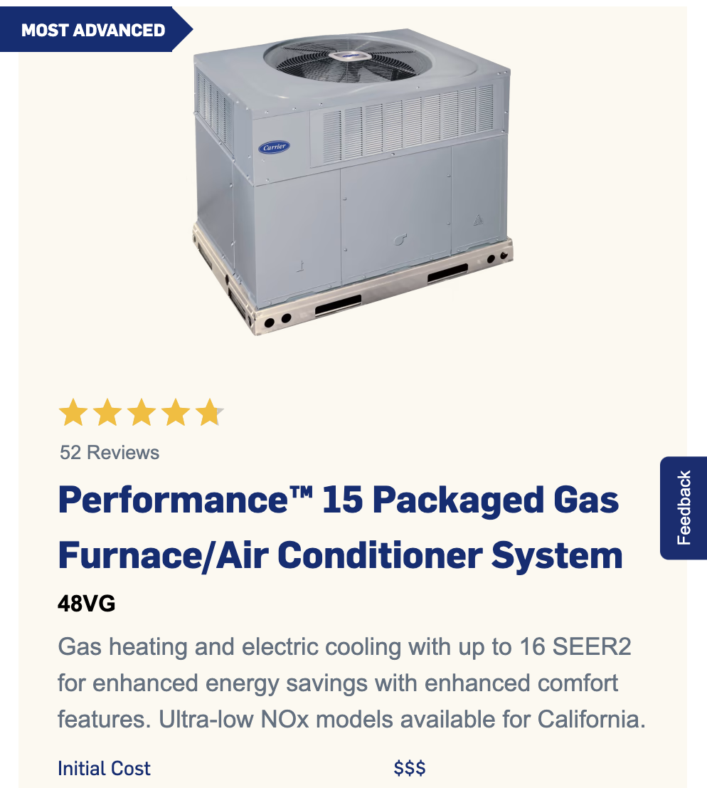 performance-15-packaged-gas-furnace-air-conditioner-system-48VG sun air CA